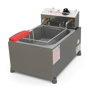 Fritadeira Elétrica 5L Cesto Batata Frita Tacho Industrial