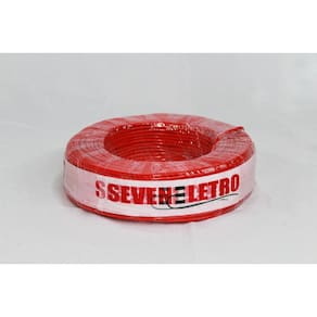 Fio Cabo Flexível 4Mm Vermelho - 100 Metros