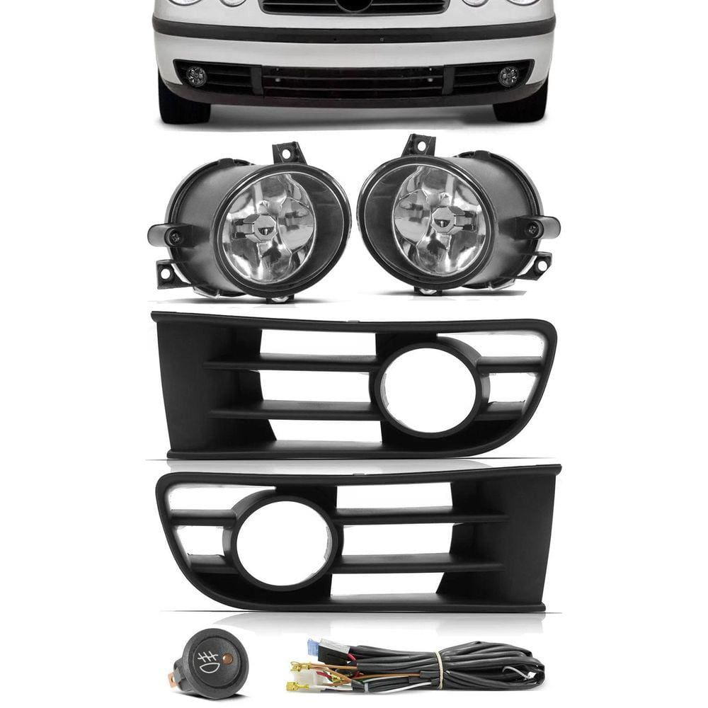 Kit Farol de Milha Neblina Vw Polo 2003 2004 2005 2006