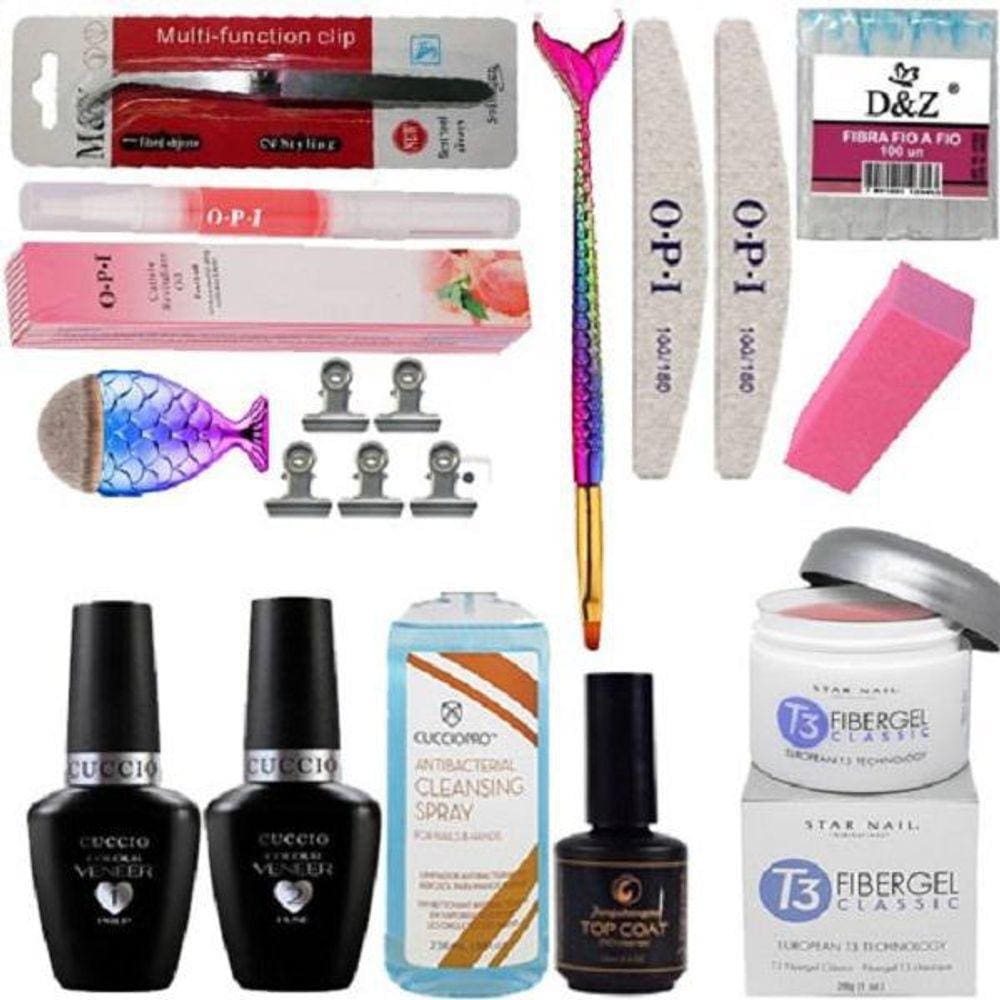 Kit Cuccio Completo Para Unhas De Fibra E Gel
