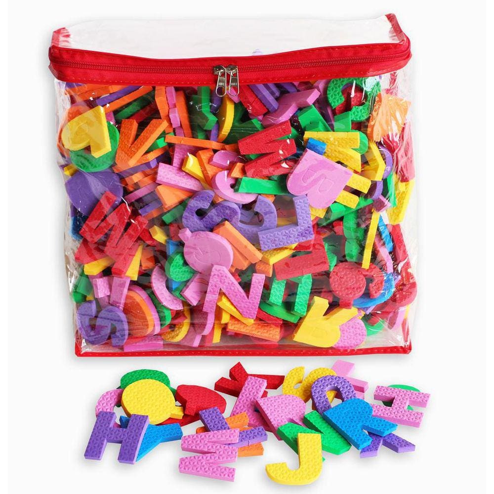 Bolsa Com 468 Peças - Letras, Números E Sinais