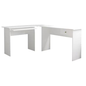 Mesa de Canto para Computador Max Branco - Zanzini