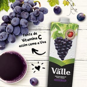 Suco De Uva Del Valle 1L -  Pack Com 6 Unidades