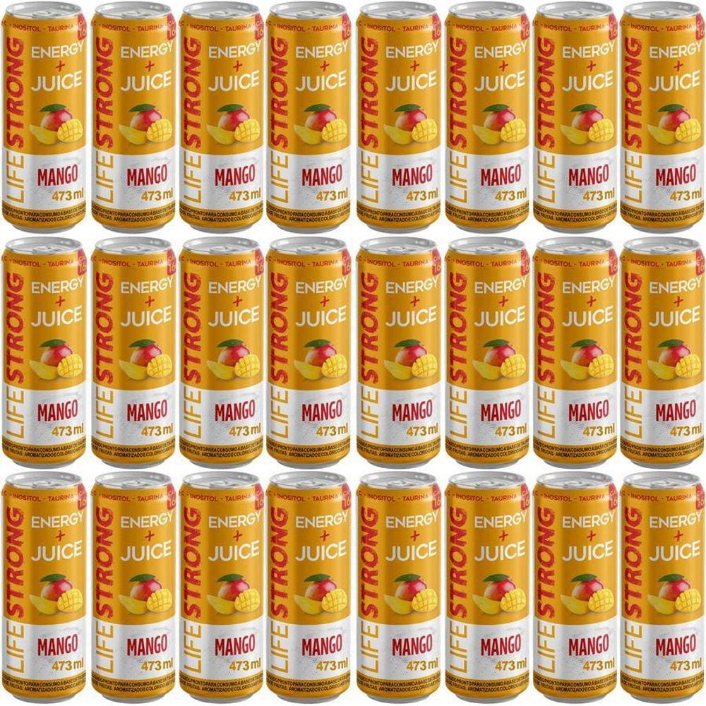 Energético Life Strong Energy Drink 24 Unidades Mango
