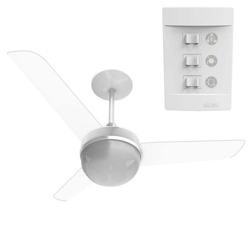 Ventilador De Teto Aliseu Alisclean 3 Pás Cristal 220V