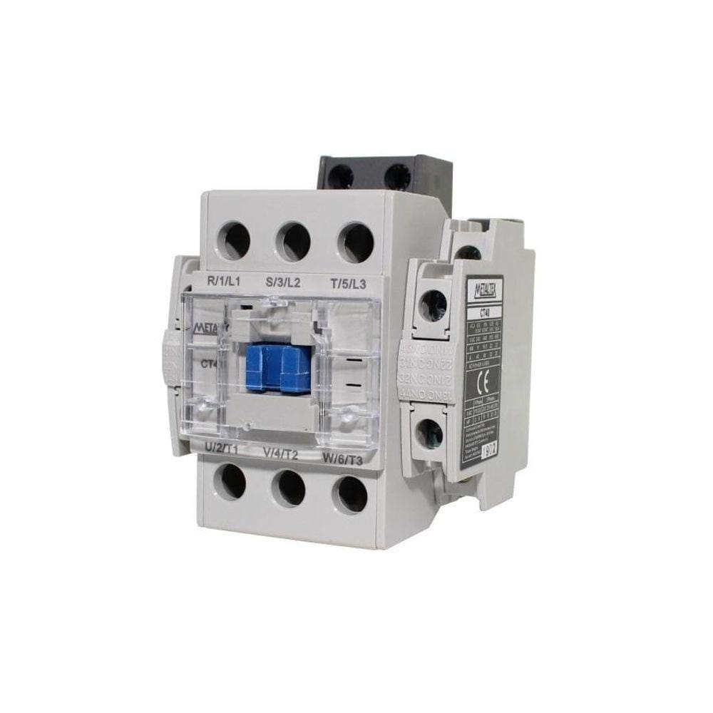 Contator Trip. 40A/Ac3 220Vca Aux 2Na+2Nf Ct40 Metaltex