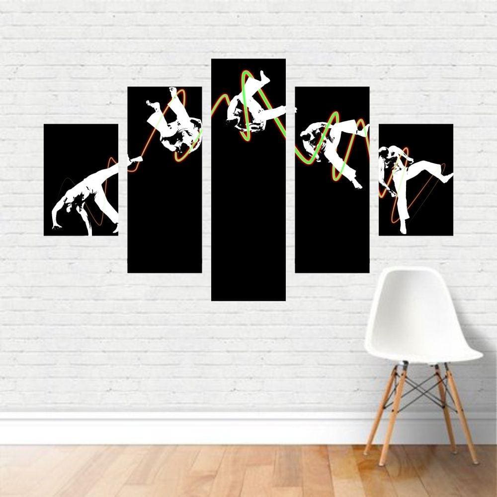 Quadro Esportes Capoeirista Capoeira Lutador Arte Marcial Canvas