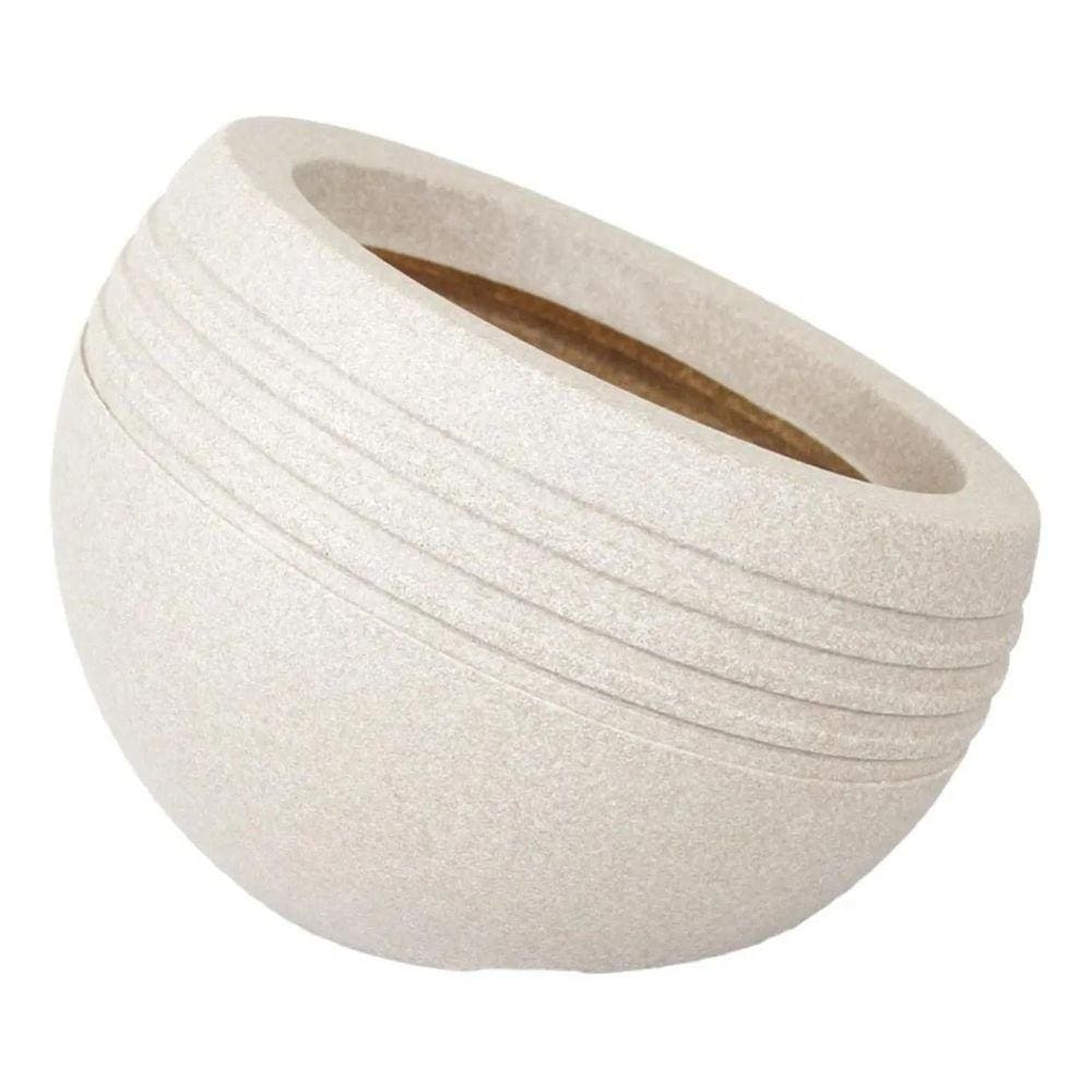 Vaso Oval Inclinato Nº01 Para Planta Suculenta Marron