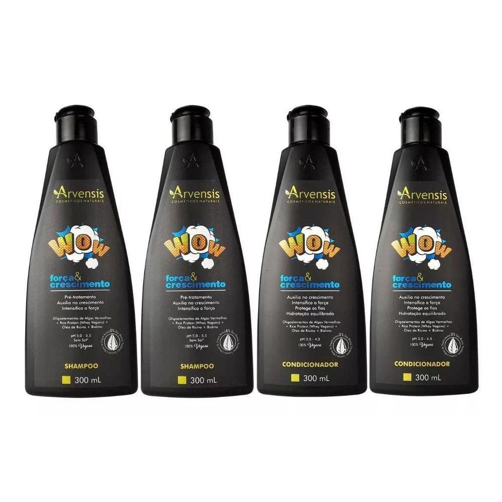 Kit Arvensis Wow Força E Crescimento Shampoo Condicionador