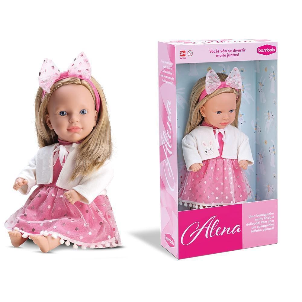 Boneca Alena - Estilo Reborn - Bambola Brinquedos - 785