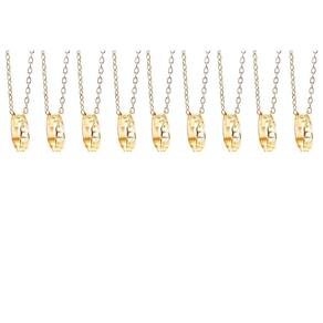 Cordoes Best Friends Forever Folheado A Ouro 18k - 9 Pçs