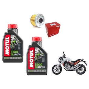 2L Oleo Motul 5100 Filtro Honda Nx 400I Cb 250F Cb Xre 300