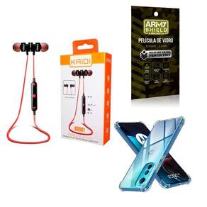 Kit Capa Motorola Edge 30 + Fone Esportivo E Película 3D