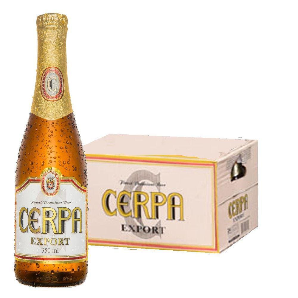 Cerveja Cerpa Export Long Neck 350Ml 24 Unidades