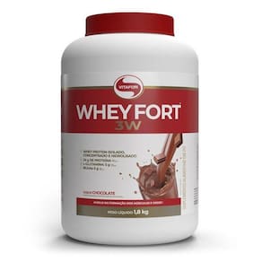 Whey Fort 3W 1,8Kg Zero Açucar Vitafor Custo Beneficio