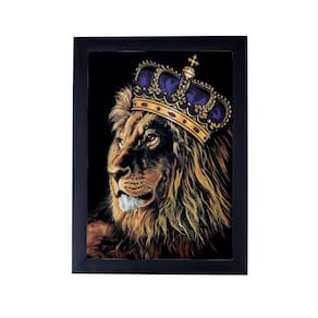 Quadro decoração religiosa leao de juda crente P8344