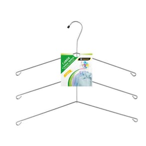 Kit Com 10 Cabides Camisa Triplo Aço Cromado - Passerine