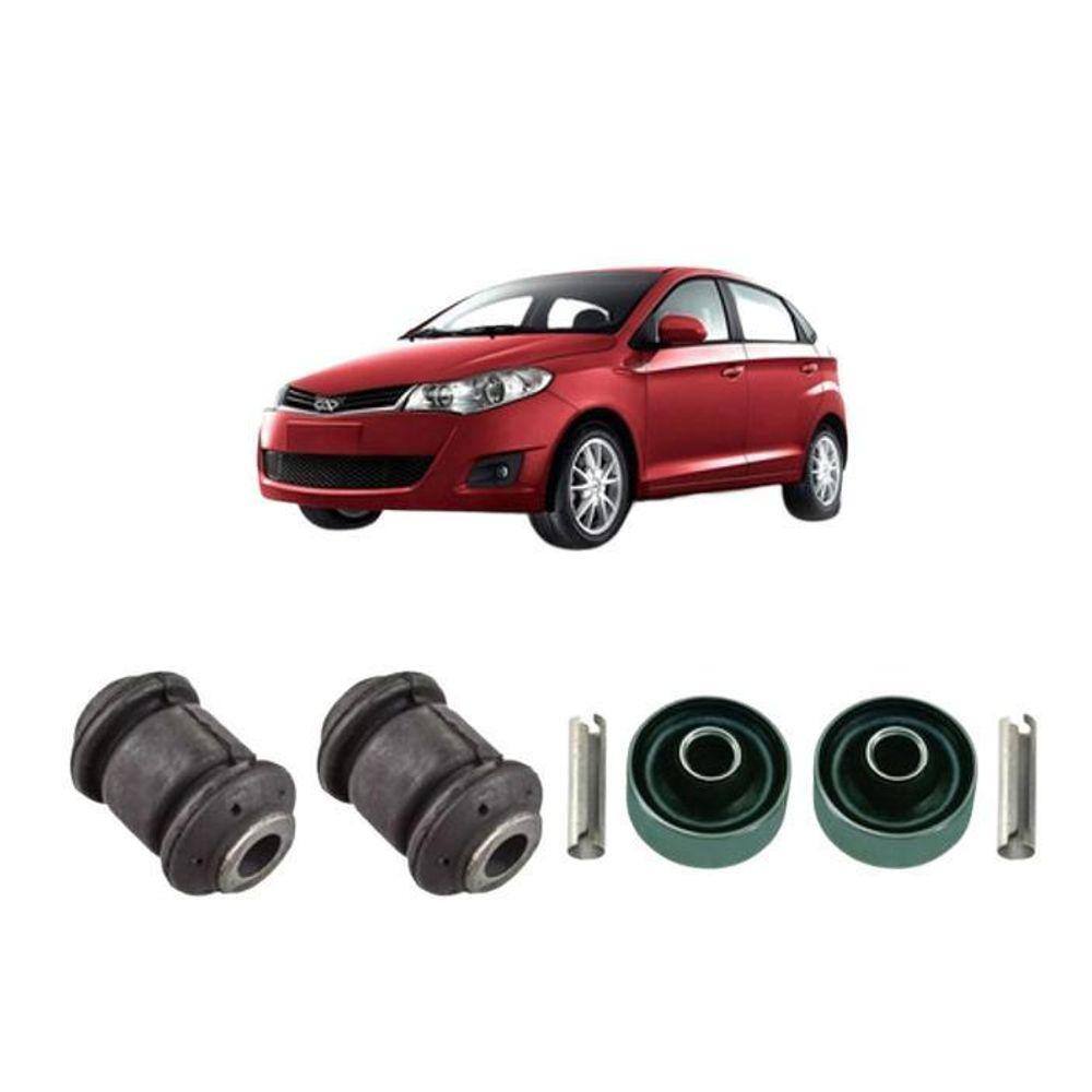 Kit 4 Buchaa Bandeja Dianteira Chery Celer 2013 2014 2015