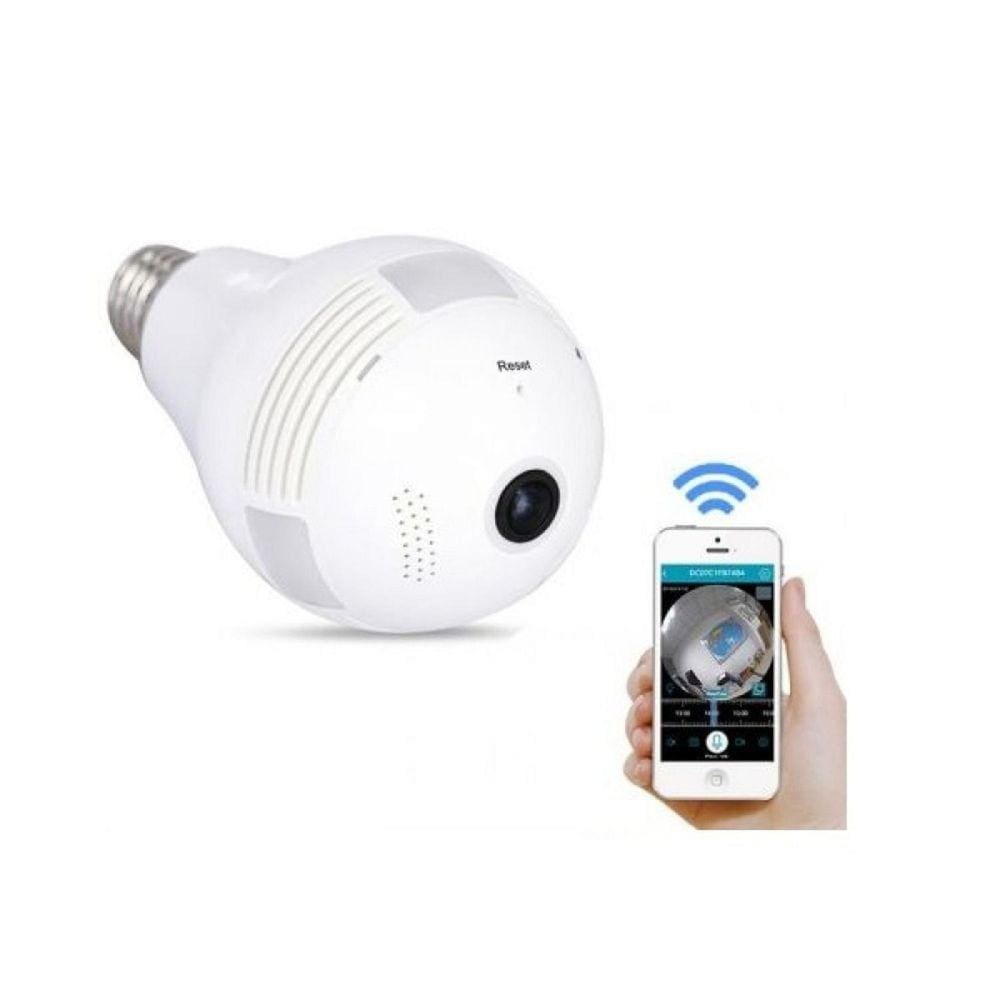 Câmera Ip 360º Parorâmica Wi-Fi Lâmpada Led Kp-Ca153 Ípega