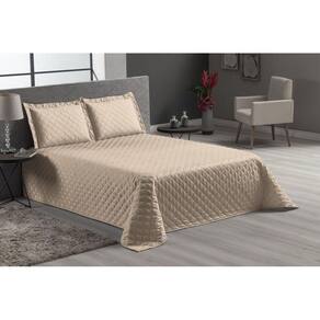 Jogo De Cama Queen Cobre Leito 4 Peças Avelã