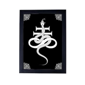quadro poster com moldura demonolatria Leviathan P8343