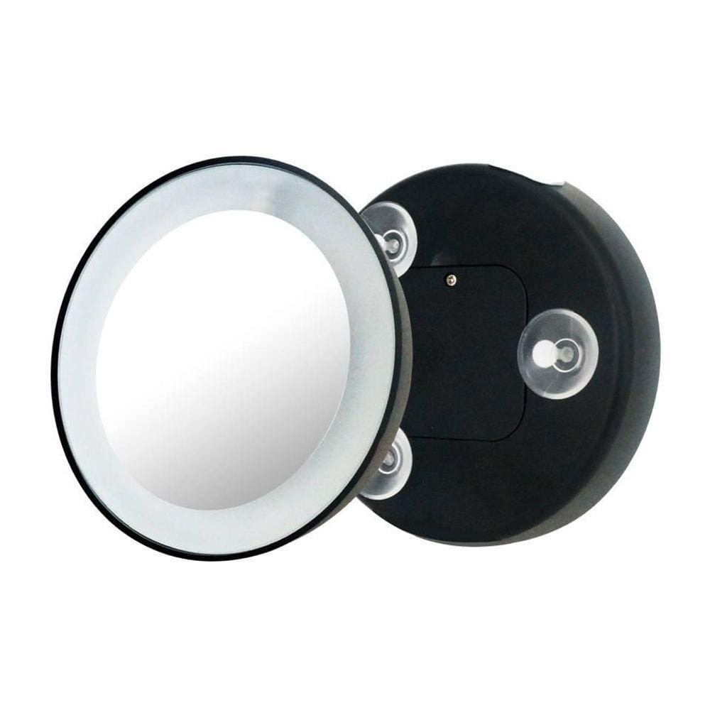 Espelho Maquiagem Aumento 15x Com Luz Ventosa Klass Vough