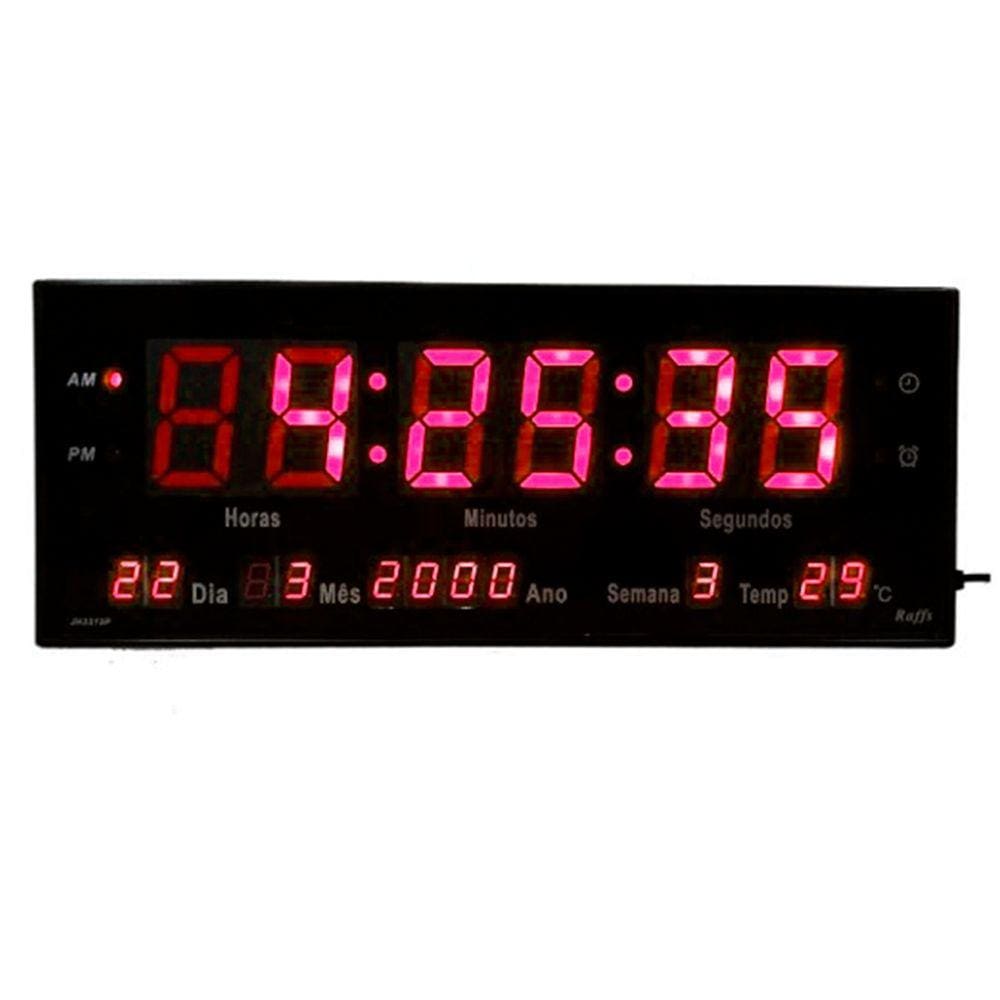 Relógio De Parede Calendário Temperatura M