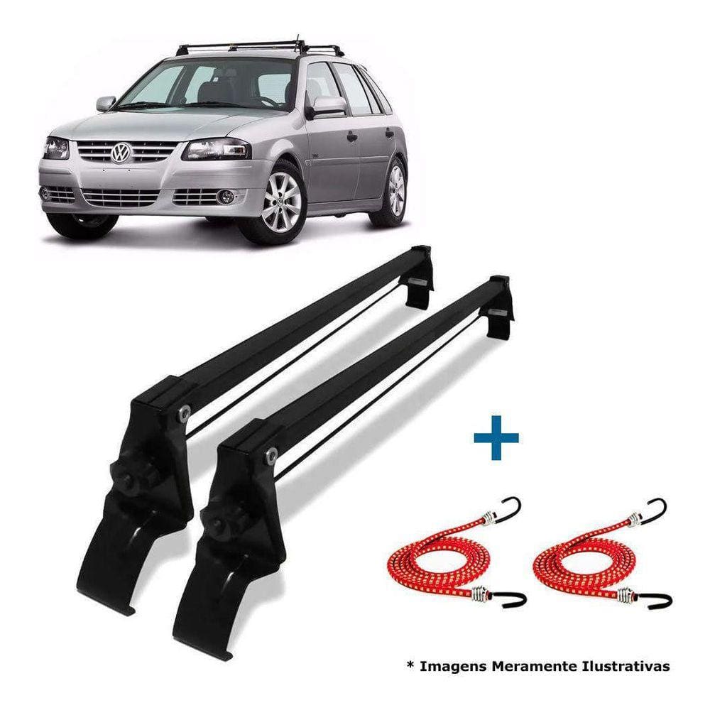 Rack Teto Bagageiro + 2 Elasticos Gol 4 Portas Bola G2 G3 G4
