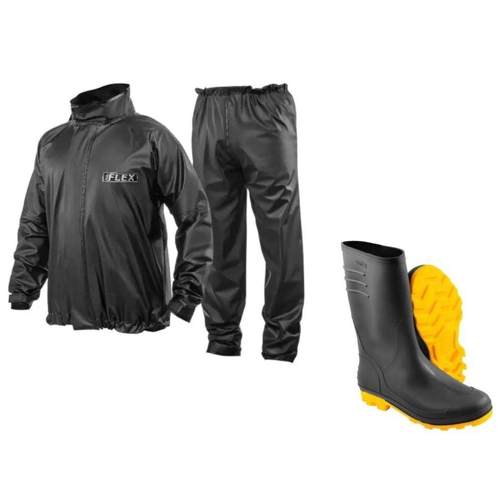Capa De Chuva Delta Flex Gg Bota Vonder Solado Amarelo 37/38
