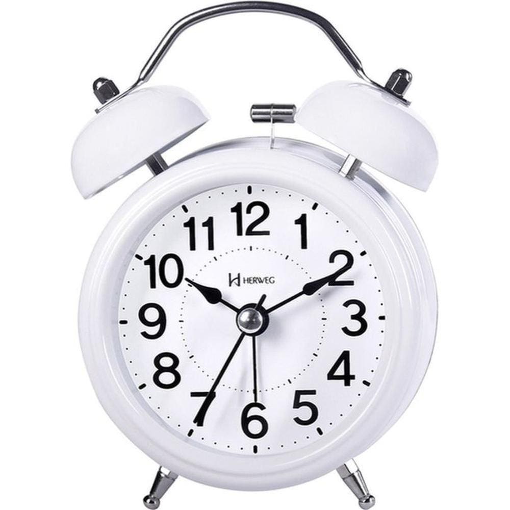 Relógio Despertador Herweg 2707 021 Quartz Branco