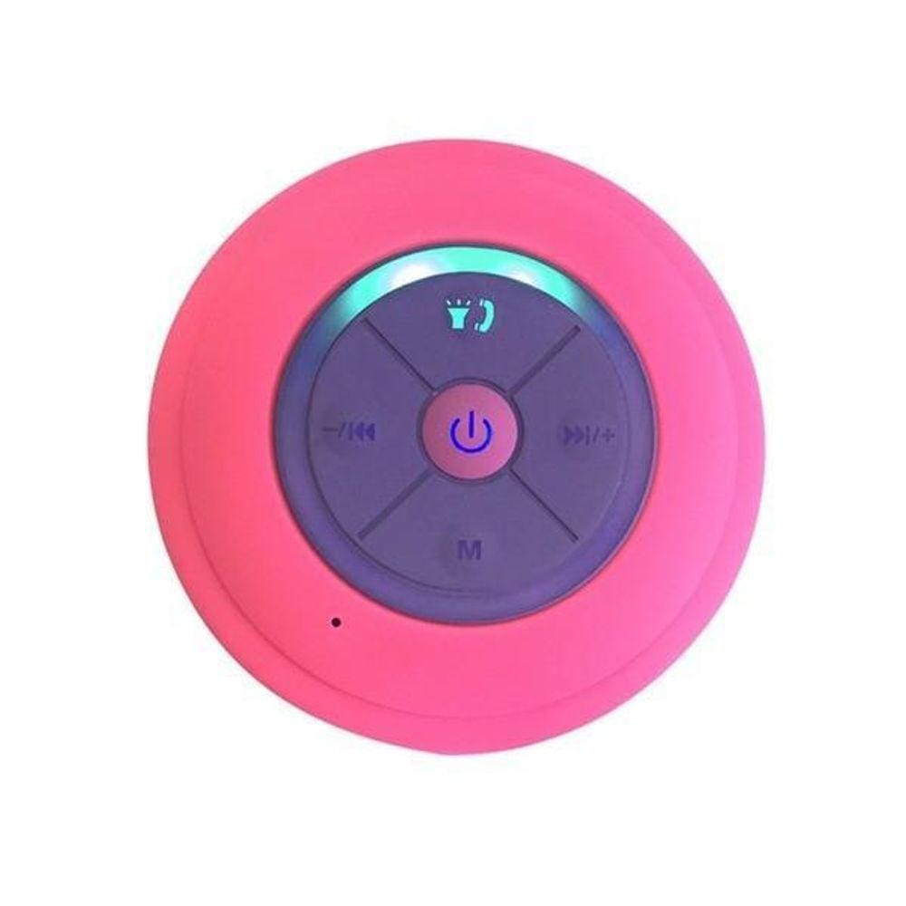 Mini Caixa De Som Bluetooth A Prova D`Agua Rosa