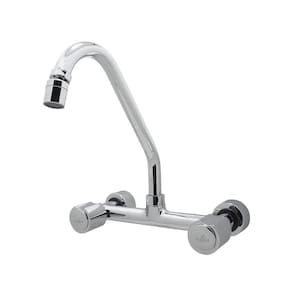 Torneira Pia Misturador Cozinha Parede Luxo Cromado 1/4V