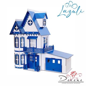 Casa De Bonecas Decorativa Mod Anne Lazuli Garagem Darama
