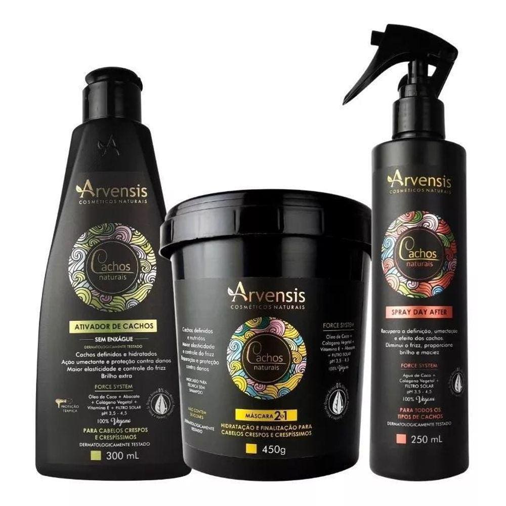 Kit Cachos Arvensis Day After Ativador + Mascara 2X1 450G