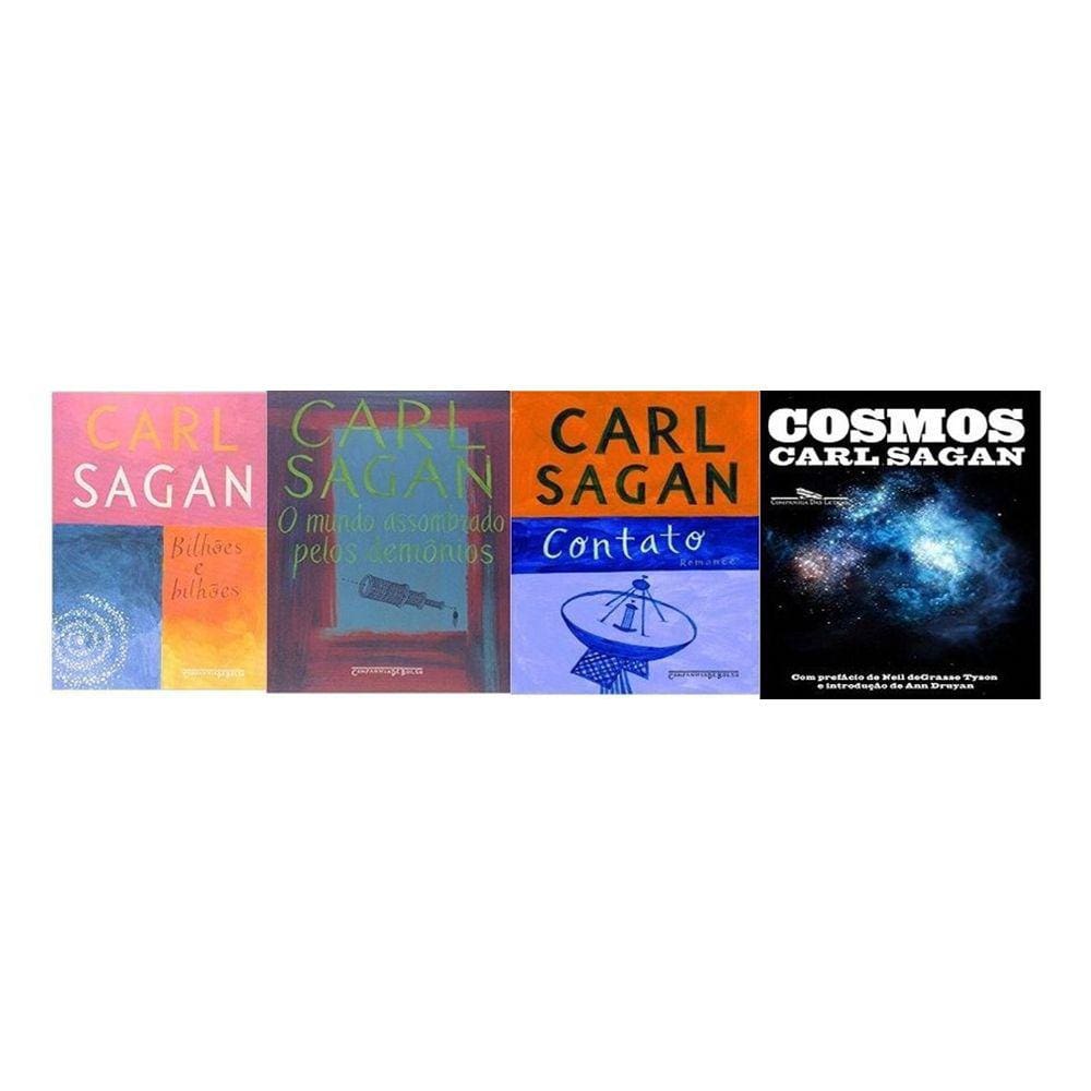 Kit 4 Livros Carl Sagan