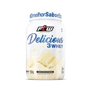 Delicious 3 Whey - 900G Chocolate Branco - Ftw