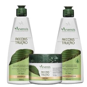 Kit Arvensis Reconstrução Shampoo Condicionador Mascara 250G