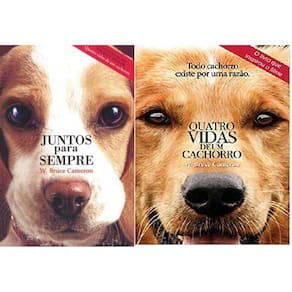 Kit 2 Livros Quatro Vidas Um Cachorro + Juntos Sempre