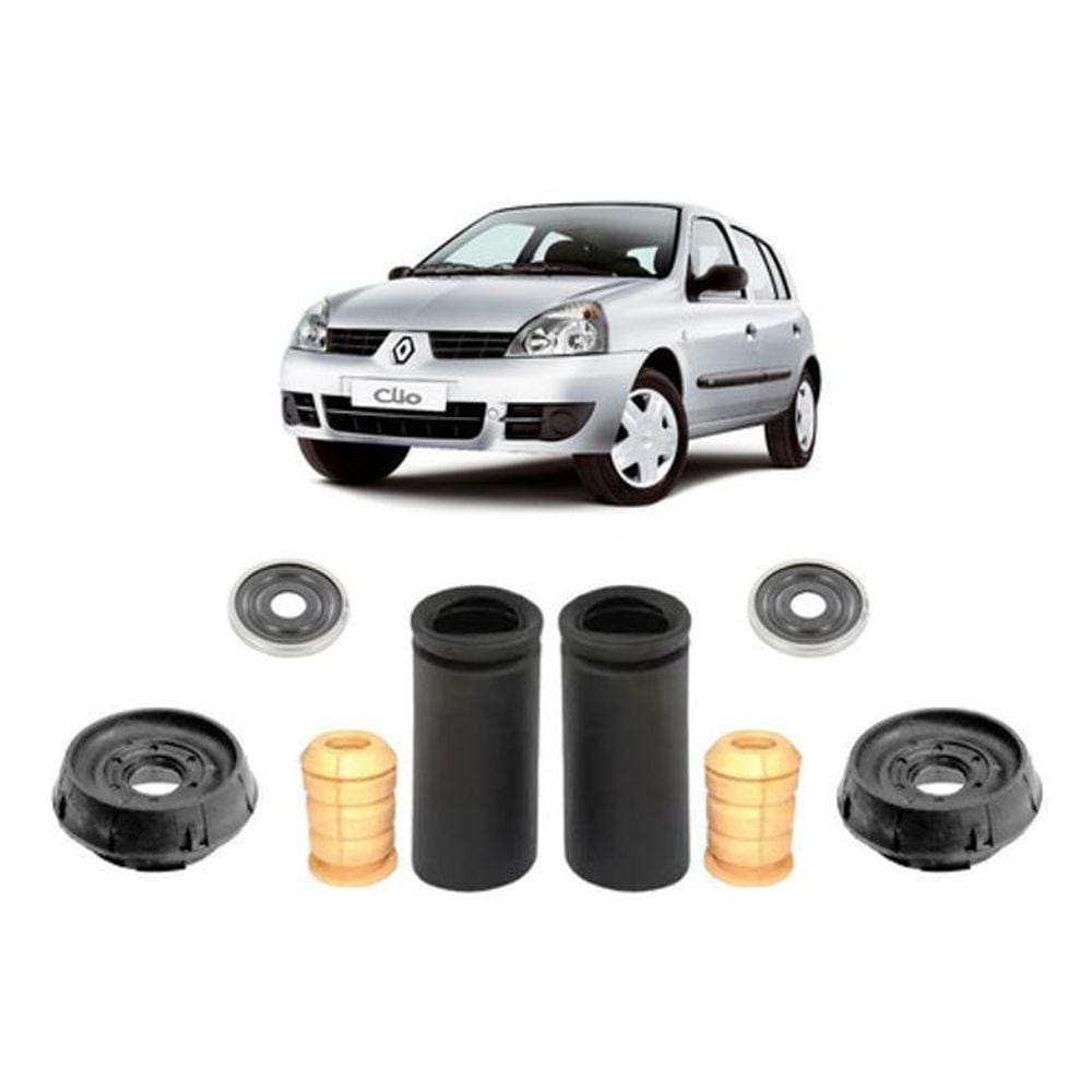 Par Kit Coxim Amortecedor Dianteiro Clio 2006 2007 2008 2009