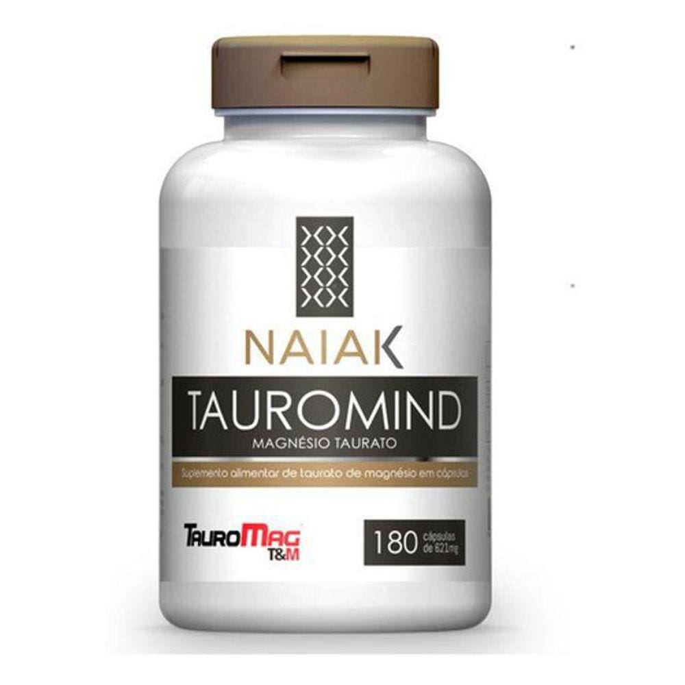 Tauromind, Magnésio Taurato 621Mg 180 Cápsulas, Naiak