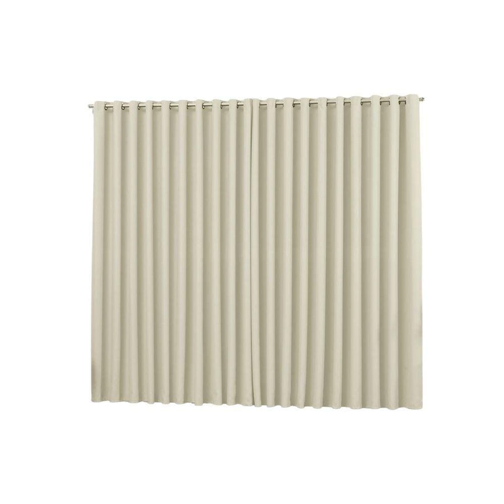 Cortina Blackout Palha Para Sala Quarto Em Tecido 4,00X2,80
