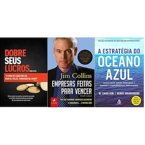 Kit 3 Livros Dobre Lucros +Empresas Feitas + A Estratégia