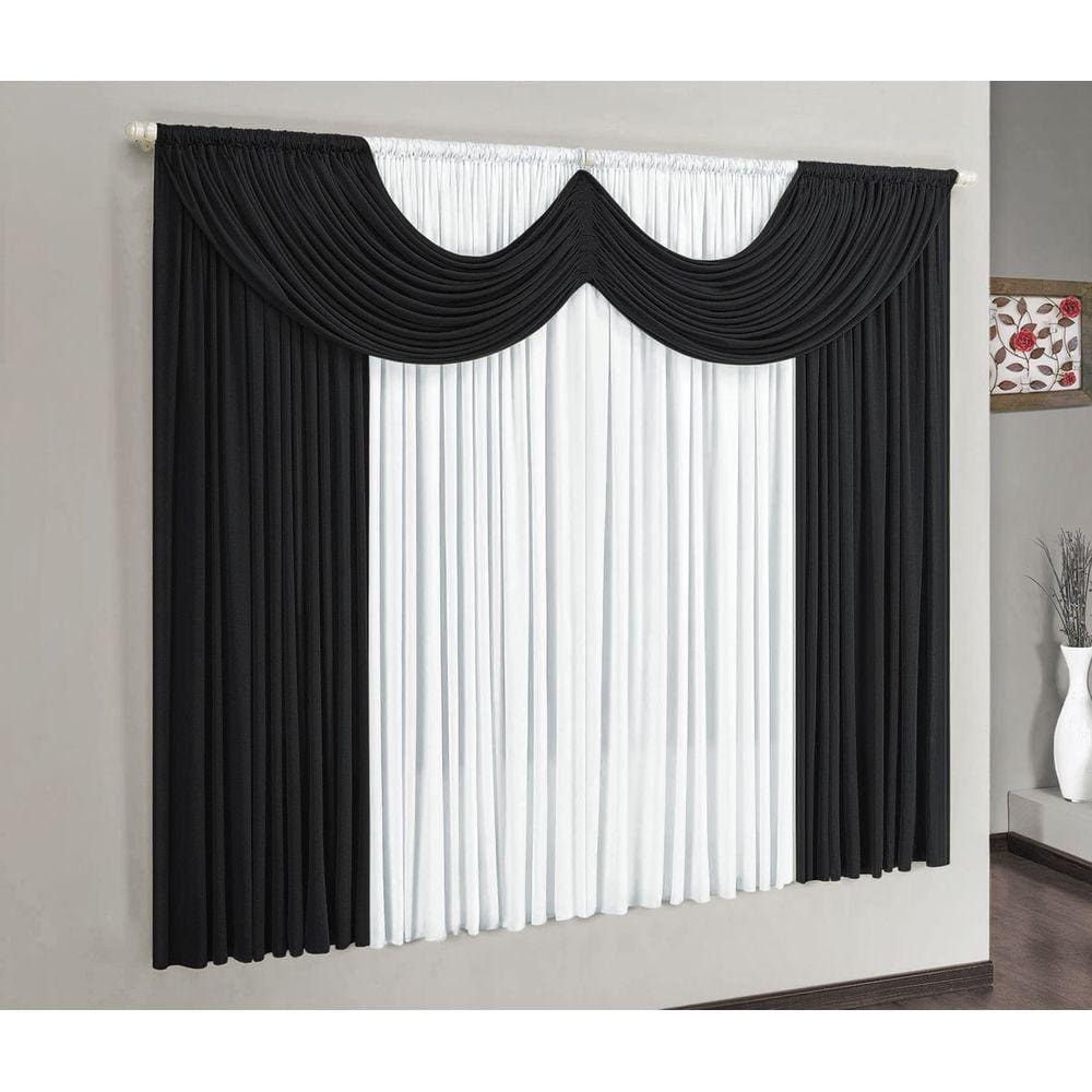 Cortina Riviera para Quarto ou Sala 3,00mx2,80m Varão simples
