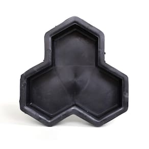 Kit 10 Formas Calçamento Bloquete Estrela 3 Pontas 23X23X6