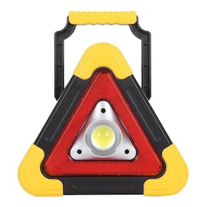 Triângulo Carro Led Luz Solar Sinalizador Emergência