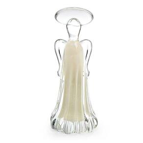 Anjo Em Cristal Murano Pérola - São Marcos 21Cm