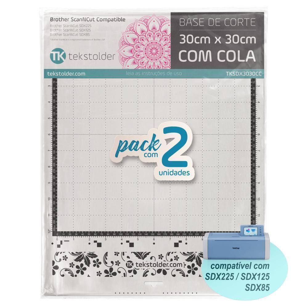 Kit 2 Bases De Corte 30X30 Brother Scanncut Sdx - Com Cola