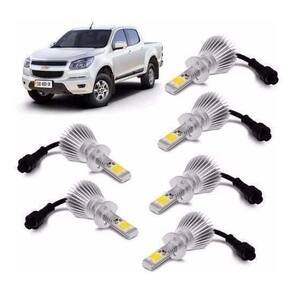 Kit Super Led S10 2012 2013 2014 2015 Farol E Milha 6000K