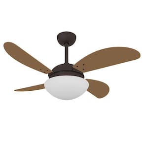 Ventilador Teto Volare Marrom Vd42 4Pás Natural 220V