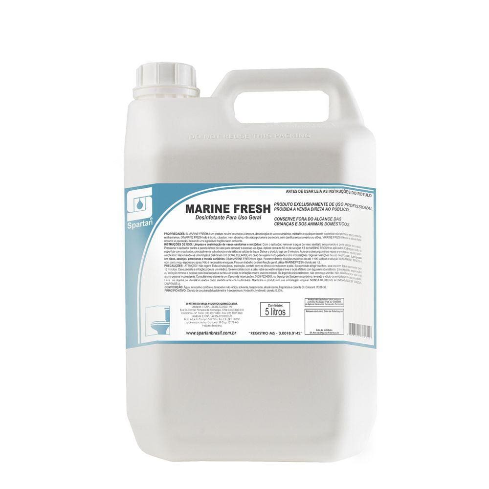 Desinfetante Marine Fresh 05 Litros Spartan